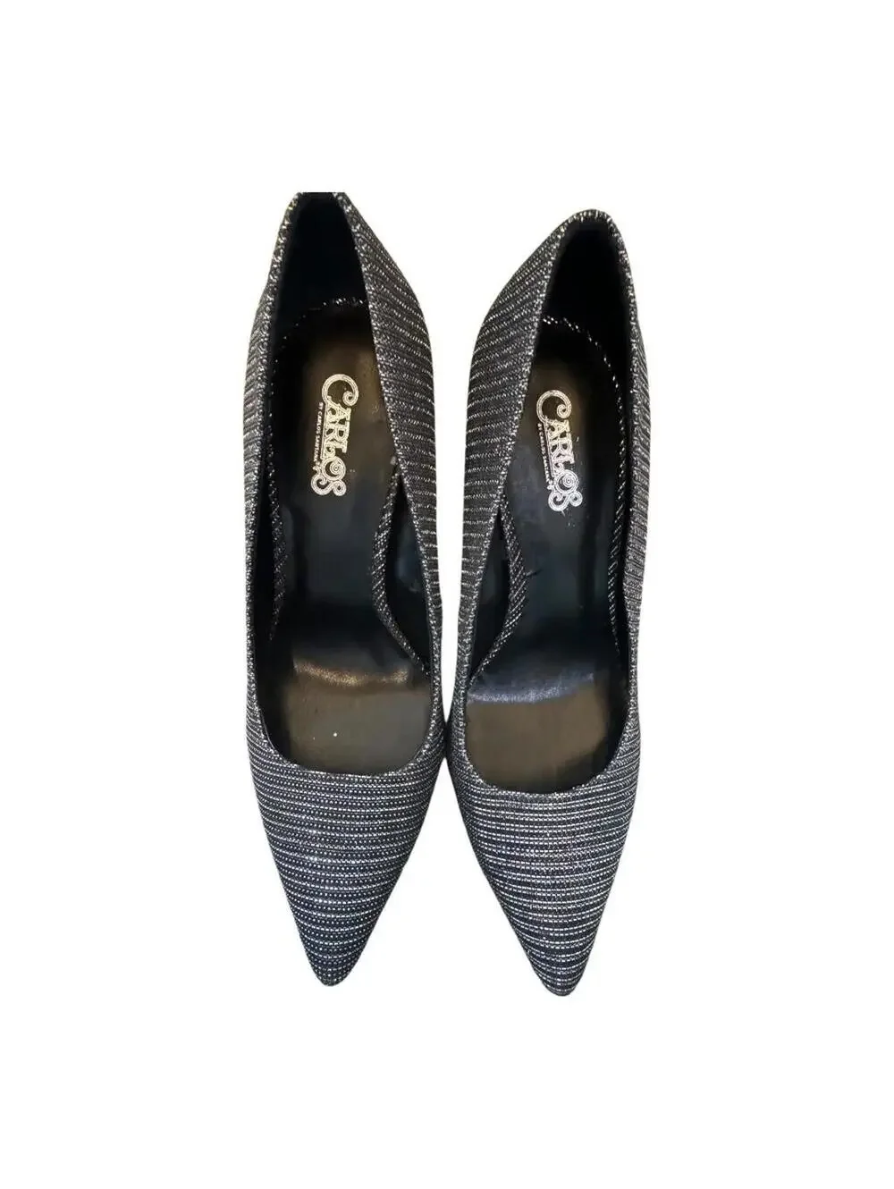 Carlos Santana | Women's Silver Metallic Heels | Size 7.5 | 0945